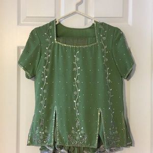 Indian mint green outfit